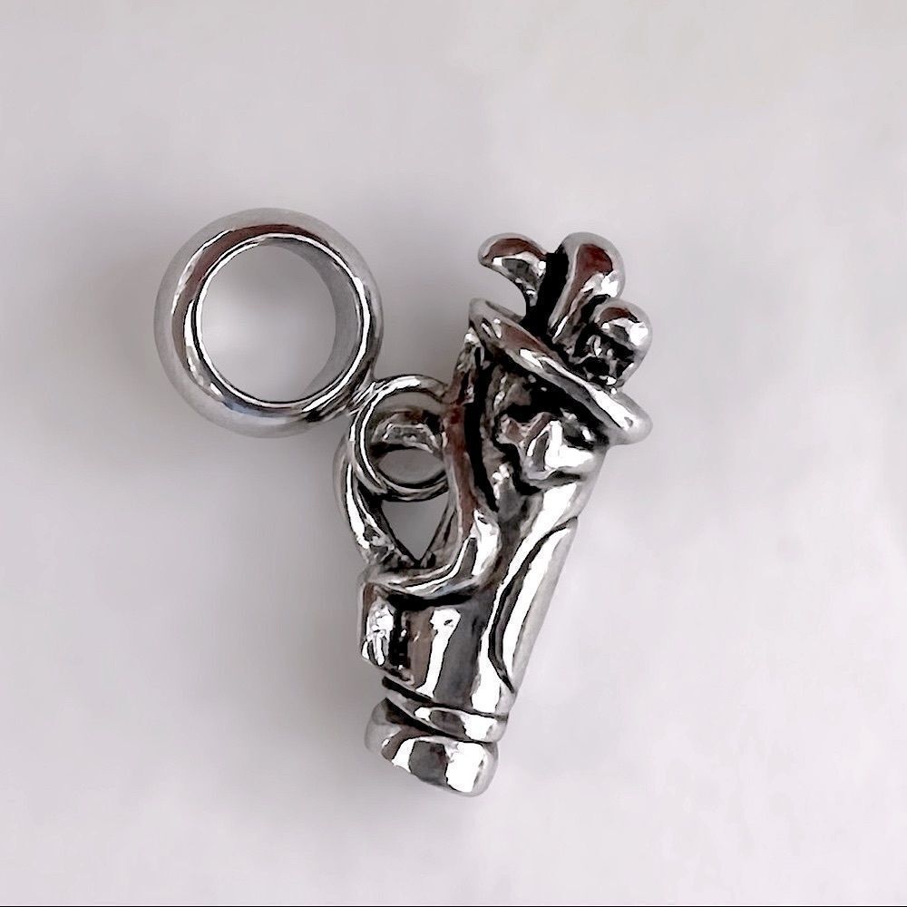 Silver Golf Bag Charm